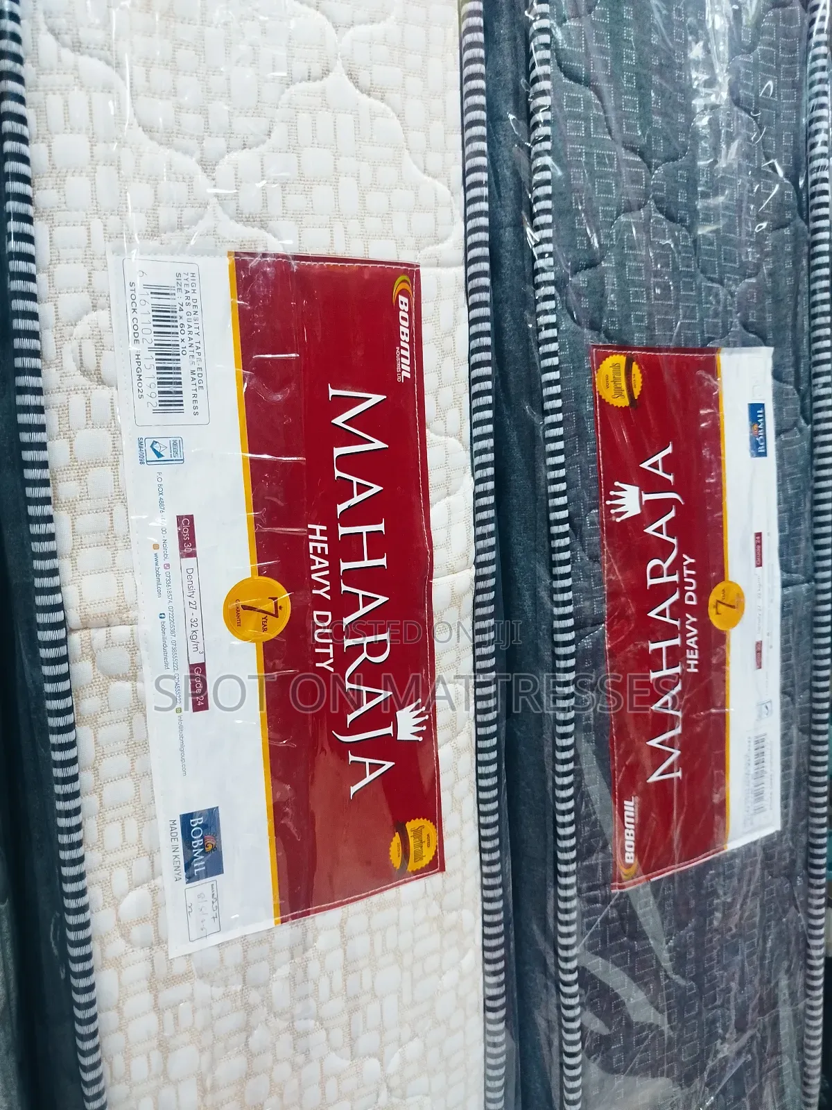 Available Now! 5by6 10inch Bobmil Maharaja Heavy Duty Mattresses
