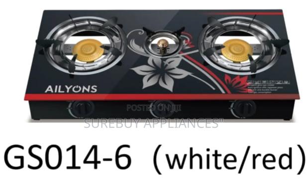 Ailyons 3 Burner Glass Top Burner - main view