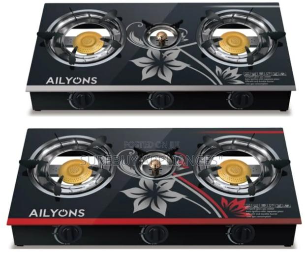 Ailyons 3 Burner Glass Top Cooker - main view