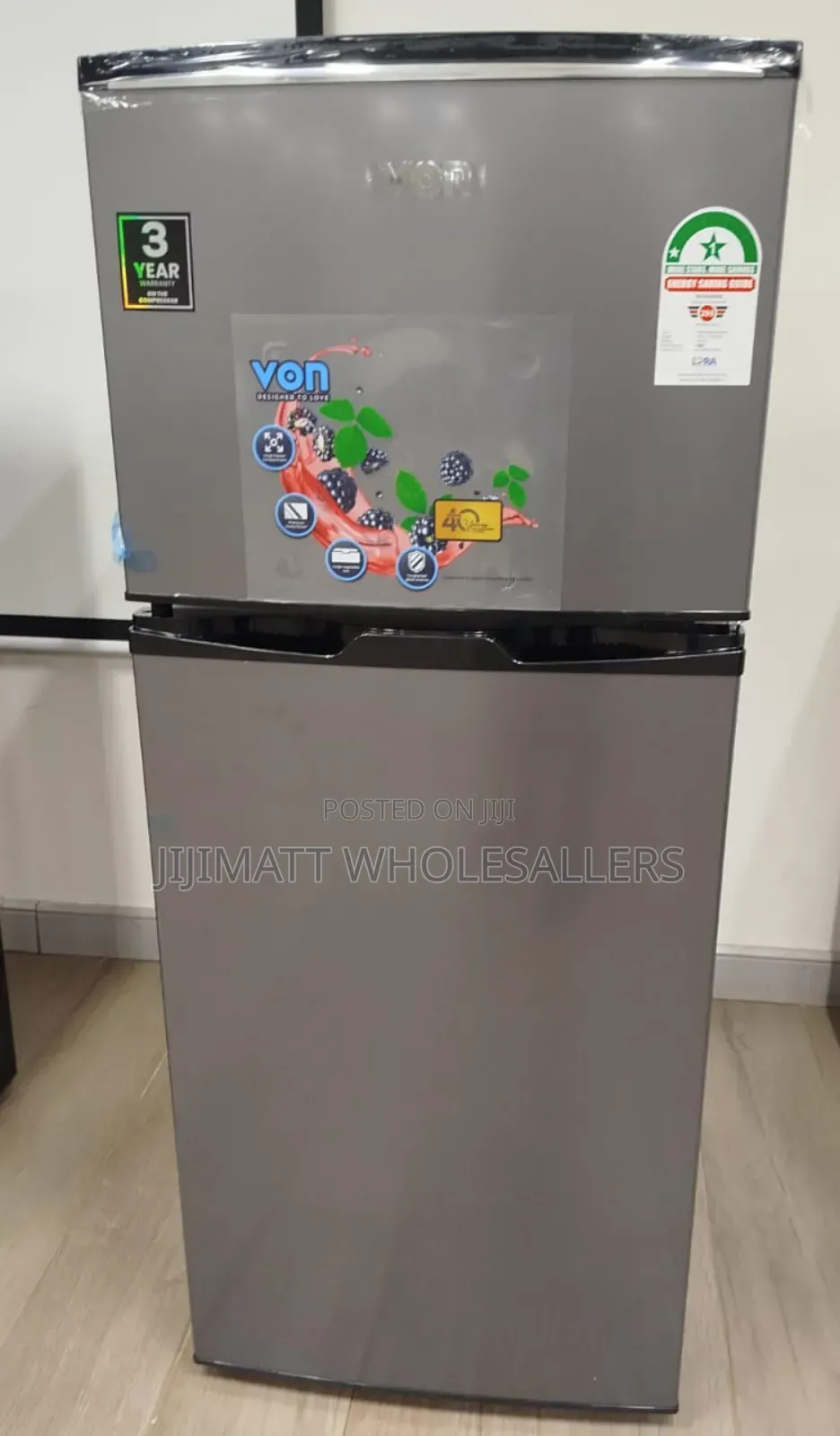 Von 175 Litres Double Door Refrigerator