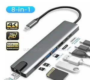 5 in 1 Hdmi Converter. Type C to Hdmi, Usb,