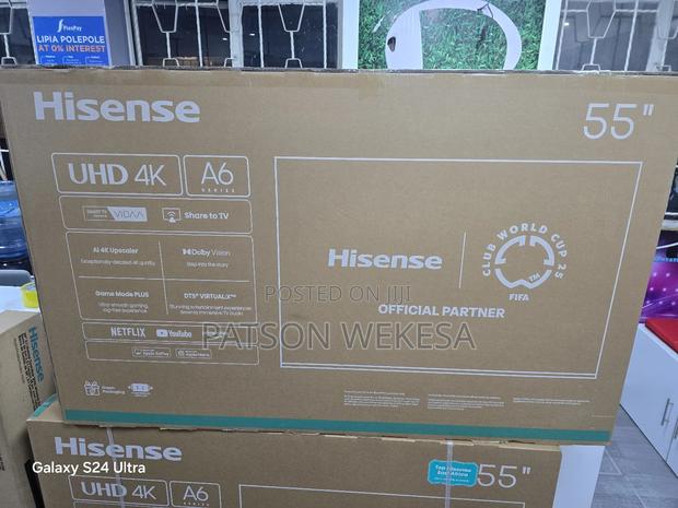 Hisense 55 Inch 55a6n (New Model 2025) Uhd Smart Frameless Tv - thumbnail 2