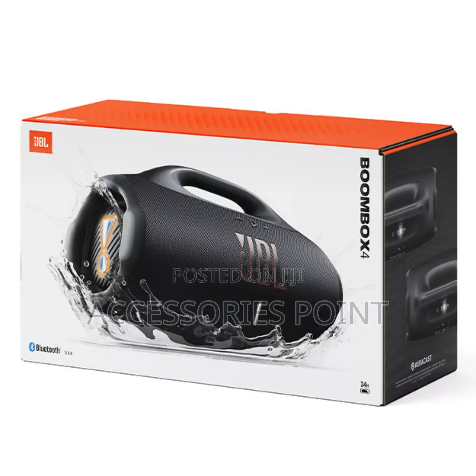 JBL Boombox 4, Portable Bluetooth Speaker, Pro Sound With Ai Boost
