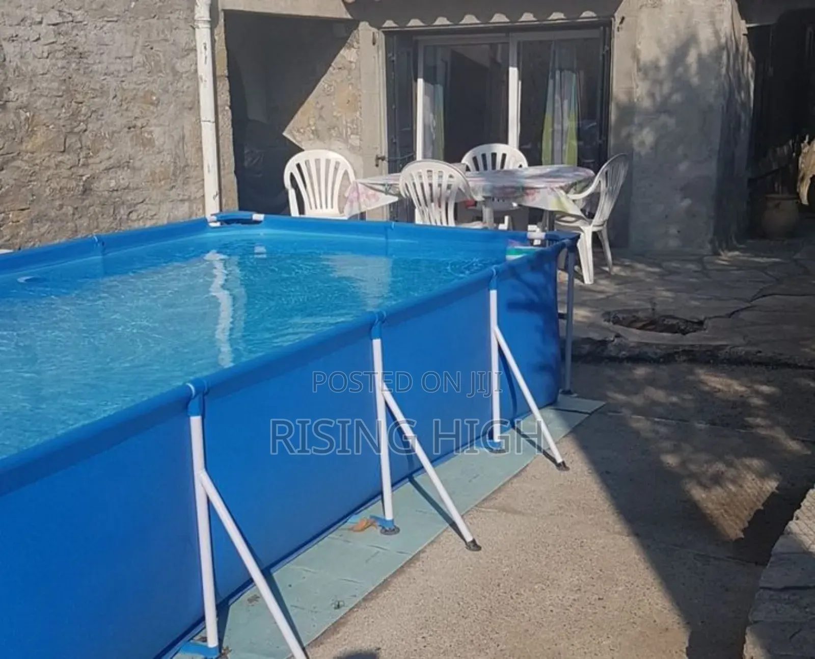 Big Blue Outdoor Swimming Pool – Easy to Install