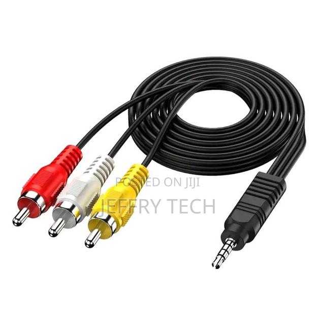 3.5 Mm to 3rca Av Audio Video Aux Cable for Smartphones,Mp3, Tablets - main view