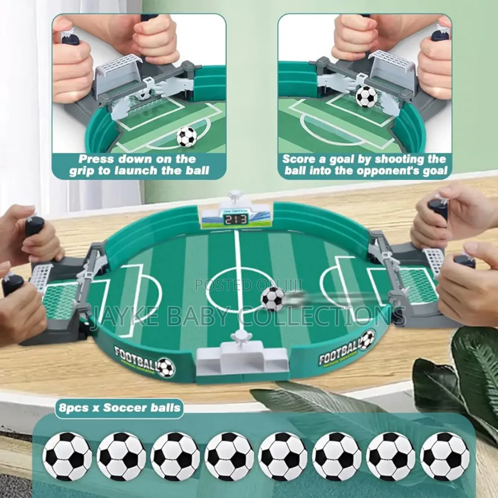Mini Soccer Foosball Table Game – Wooden Indoor Play