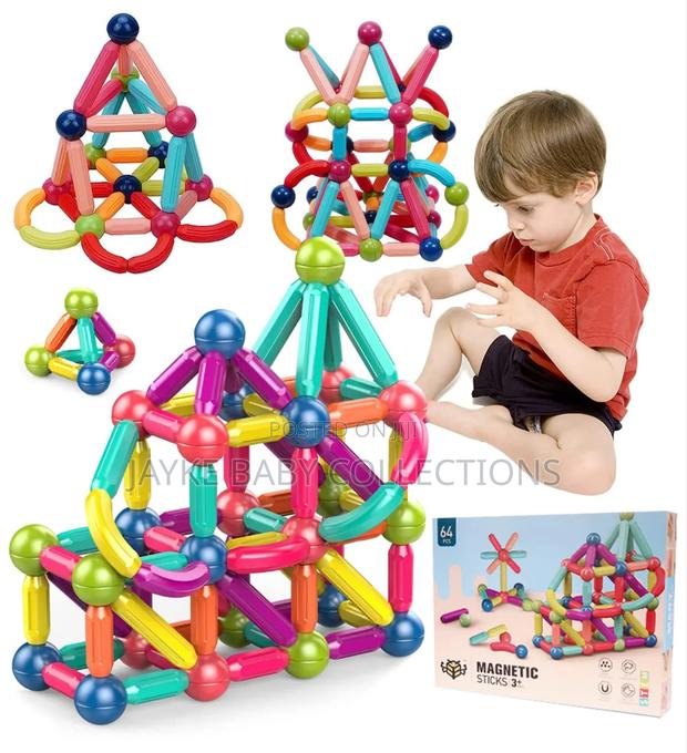 64pcs Magnetic Sticks Balls Building Set - main view