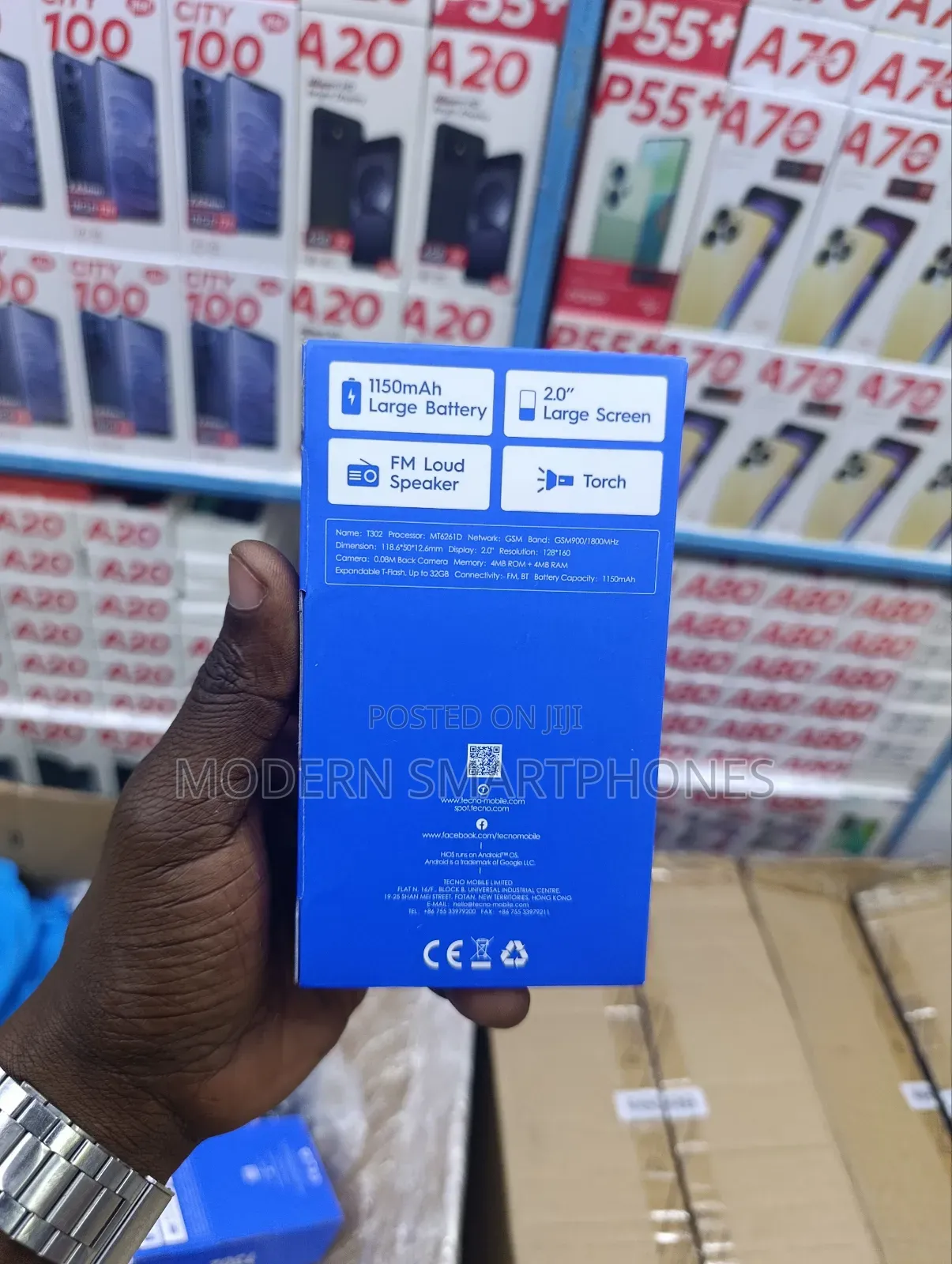 New Tecno T301 Black