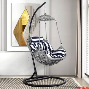 Outdoor Chair; Relaxing Outdoor Swing Chair With Soft Cushion