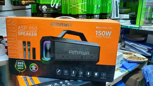 Amaya Asp-150 Bluetooth Speaker 150w High-Power With 2 Microphones