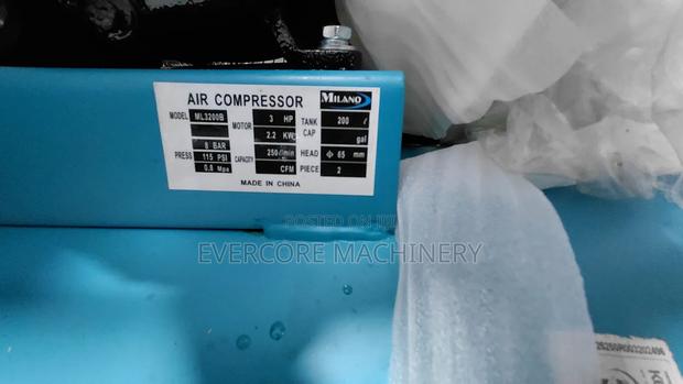 Milano Italia 200l Single Phase Air Compressor Machine. - thumbnail 4