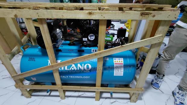Commercial 200l Air Compressor Machine Electric Single Phase - thumbnail 2