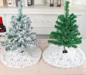 White *Christmas Tree Skirt* Price: 1350 Size 90 Cm Gold Pr