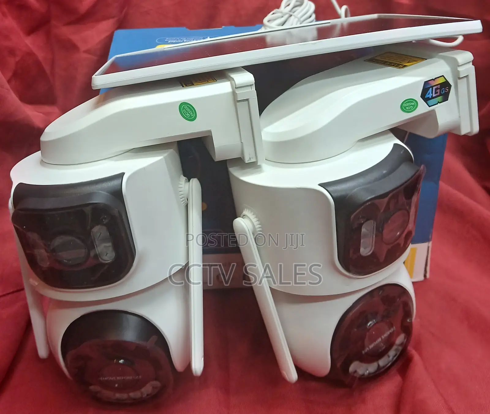 Icsee Solar Powered Wi-Fi Dual Lens Camera With Clear Night Vision