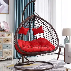 Outdoor Chair; 2-Seater Outdoor Hanging Swing Chair With Fabric Cover