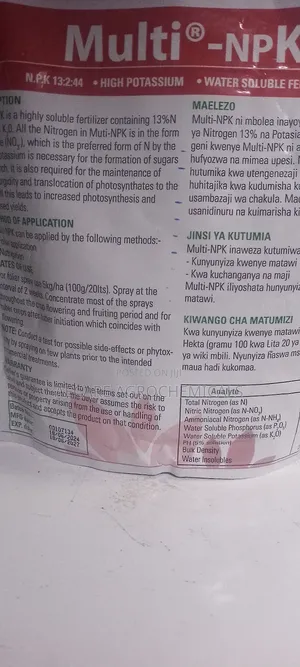 Multi-NPK 1kg Foliar Fertilizer