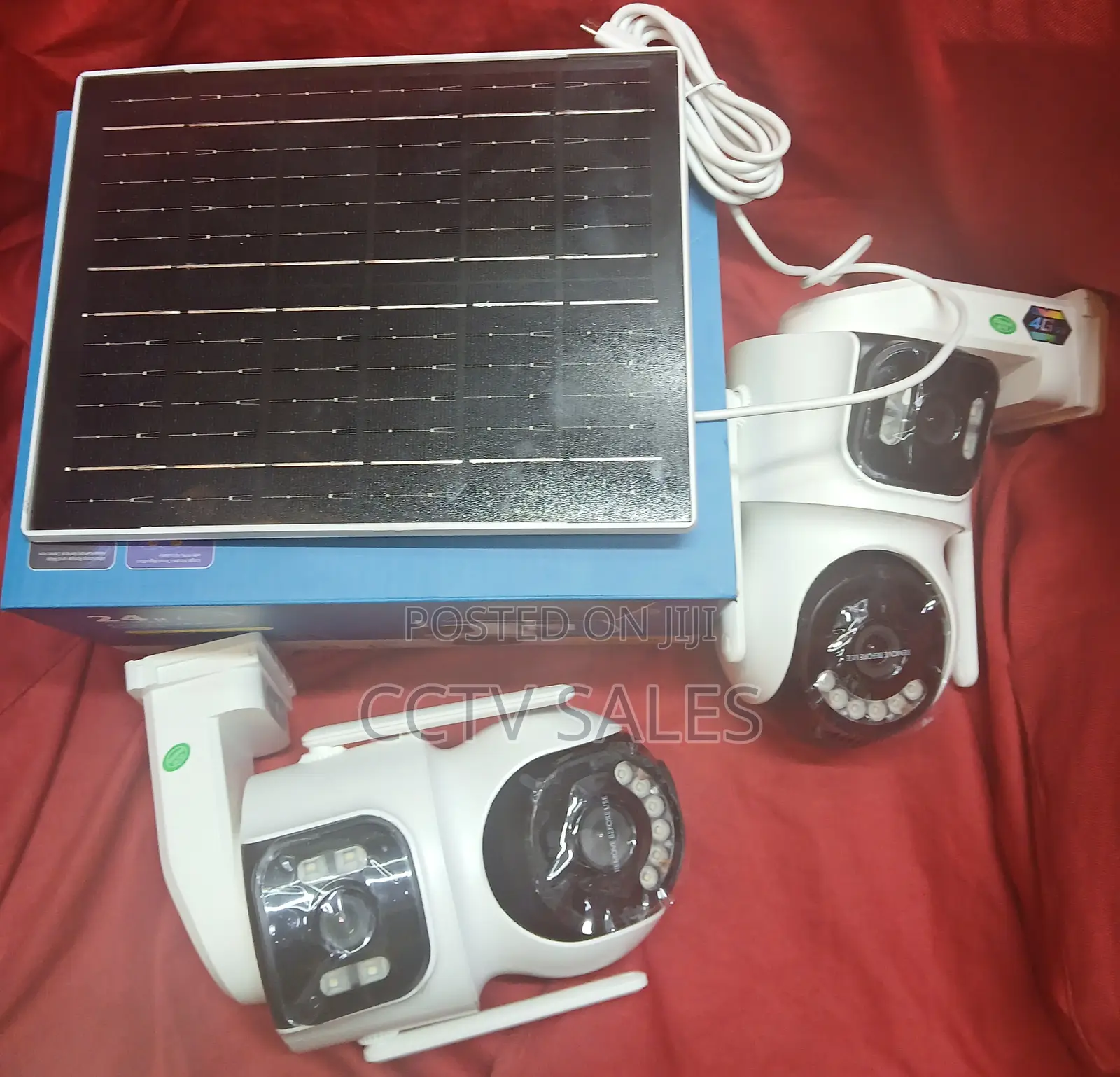 Av5 Icsee Solar Powered Wi-Fi Dual Lens Camera With Instant Alerts