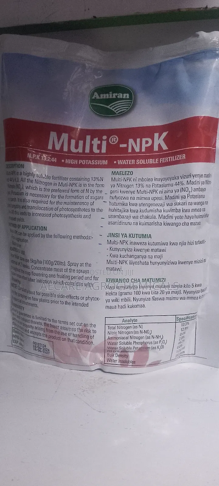 Multi-NPK 1kg Foliar Fertilizer