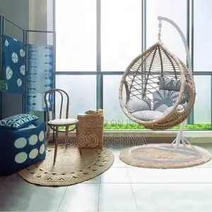 Outdoor Chair; Patio or Garden Rattan Hammock Chair With Soft Cushion
