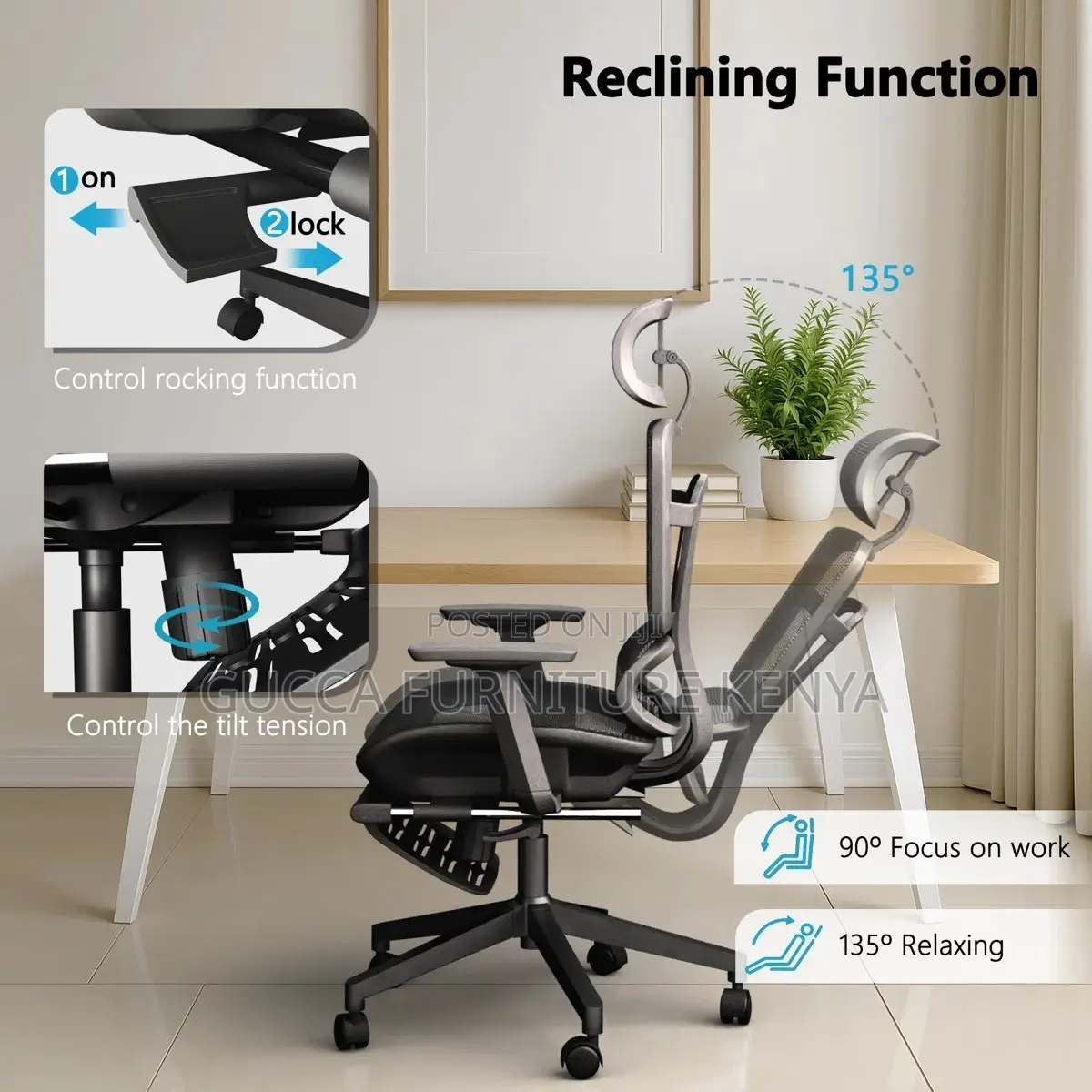 High Back Full Mesh Orthopedic Executive Office Chair