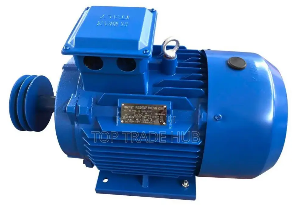 King Max Italy 3 Phase Copper Electric Motor 15hp Low Speed/1400rpm