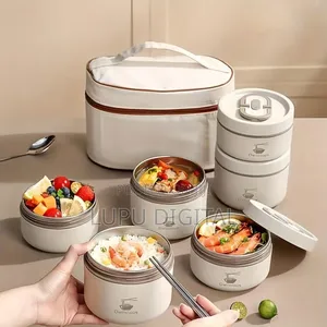 600mlx2; 400ml×2 4in1 Lunch Box Bag Plus Cutlery
