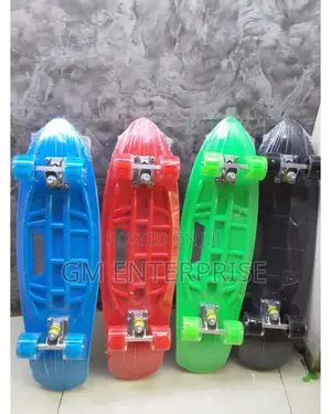 Graphic Fish Shape Skate Board