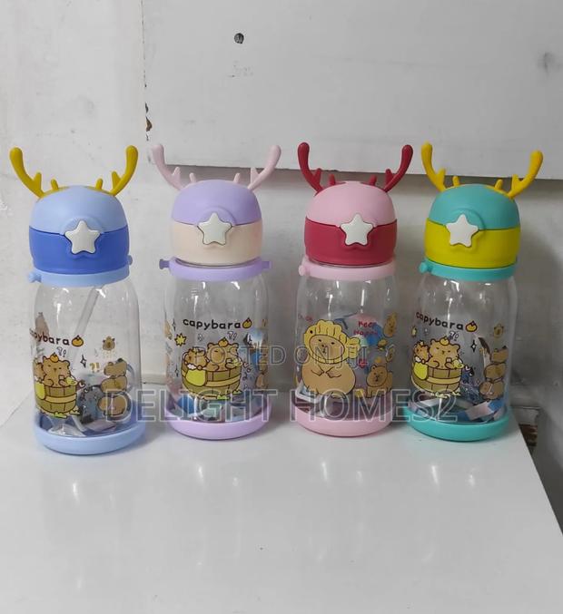 Cute Cartoon Horn Shape Sipper Bottle_haw