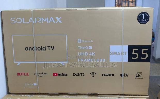 Solarmax 55 Inches Smart Android Digital Tv - thumbnail 2