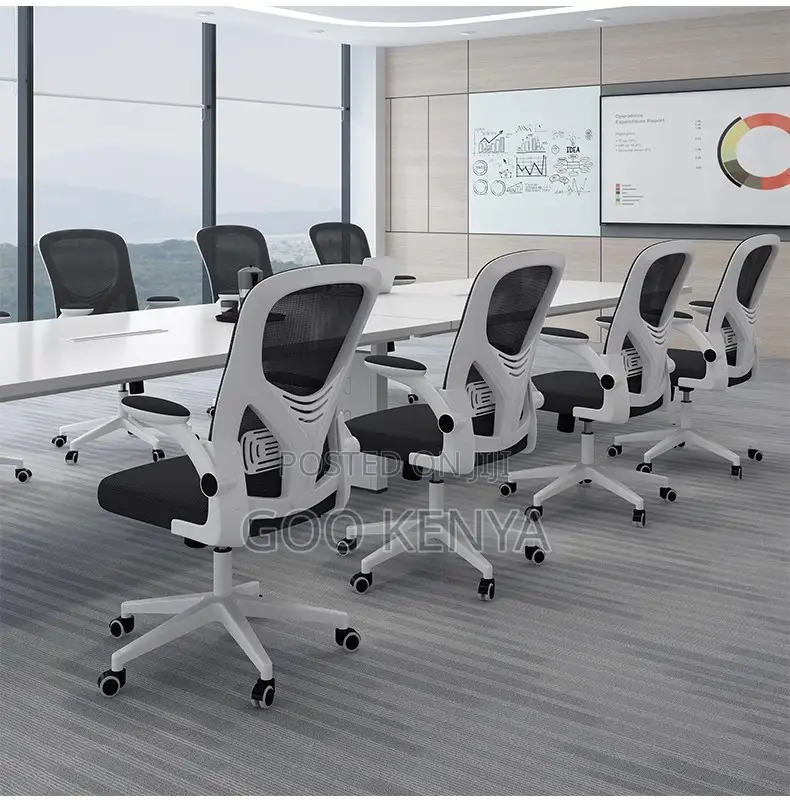 Office Chair; Rotating Mesh Executive Chair With Adjustable Height