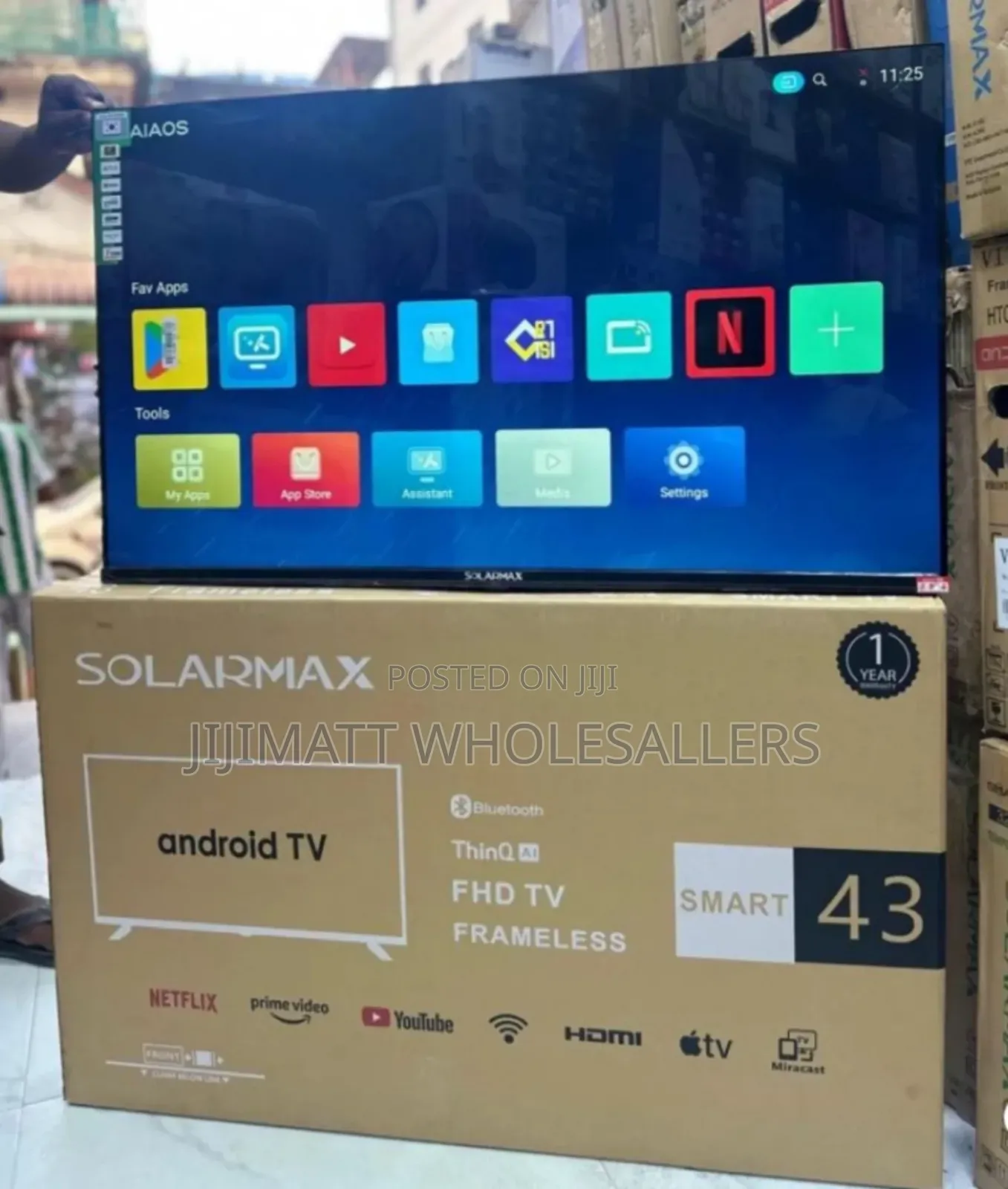 Solarmax 43 Inches Smart Android Digital Tv Bluetooth Enabled
