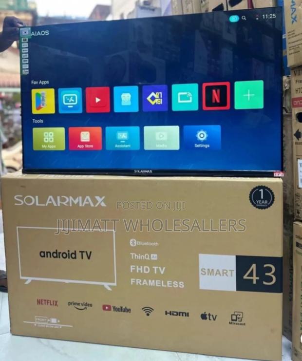 Solarmax 43 Inches Smart Android Digital Tv Bluetooth Enabled - thumbnail 3