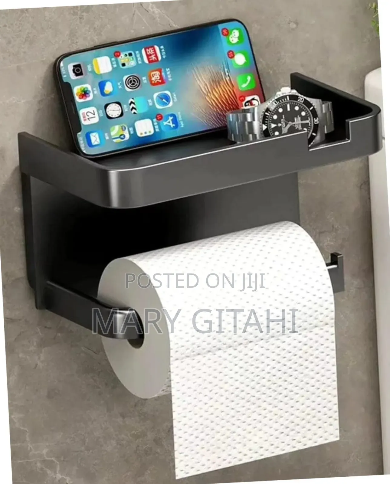 Punch Free Wall Mounted Tissue / Storage Rack