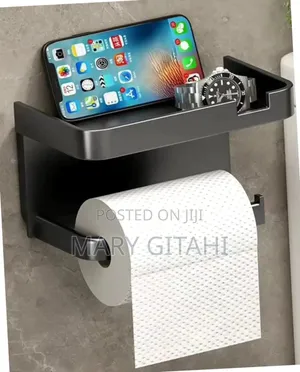 Punch Free Wall Mounted Tissue / Storage Rack