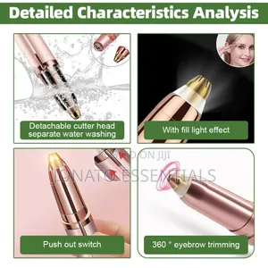Electric Eyebrow Trimmer Pen Painless Facial Hair Remover Shaper