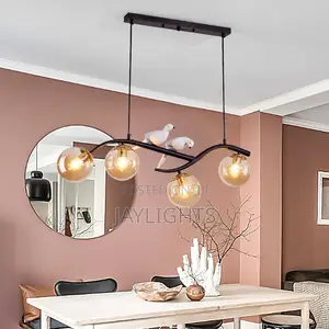 Luxury Led Light Bird Glass Bulb Pendant Lights