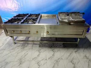 Elite Impressive Kitchen Stainless Four Burners Combined Cooker