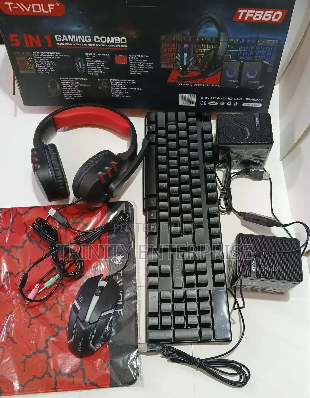 Best Twolf Tf850 5 in 1 Gift Laptop Gaming Teclado Keyboard