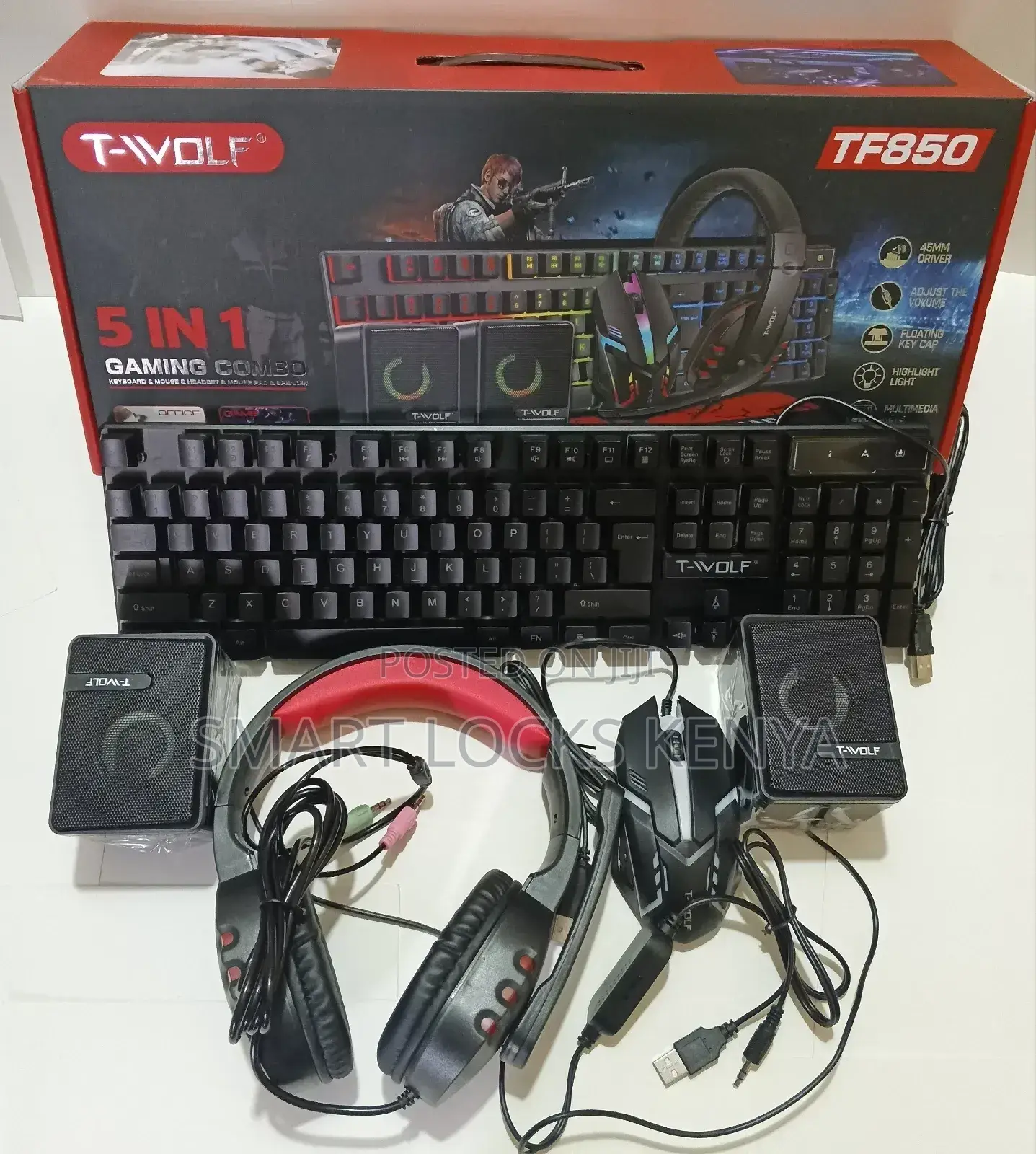 Best Twolf Tf850 5 in 1 Gift Laptop Gaming Teclado Keyboard