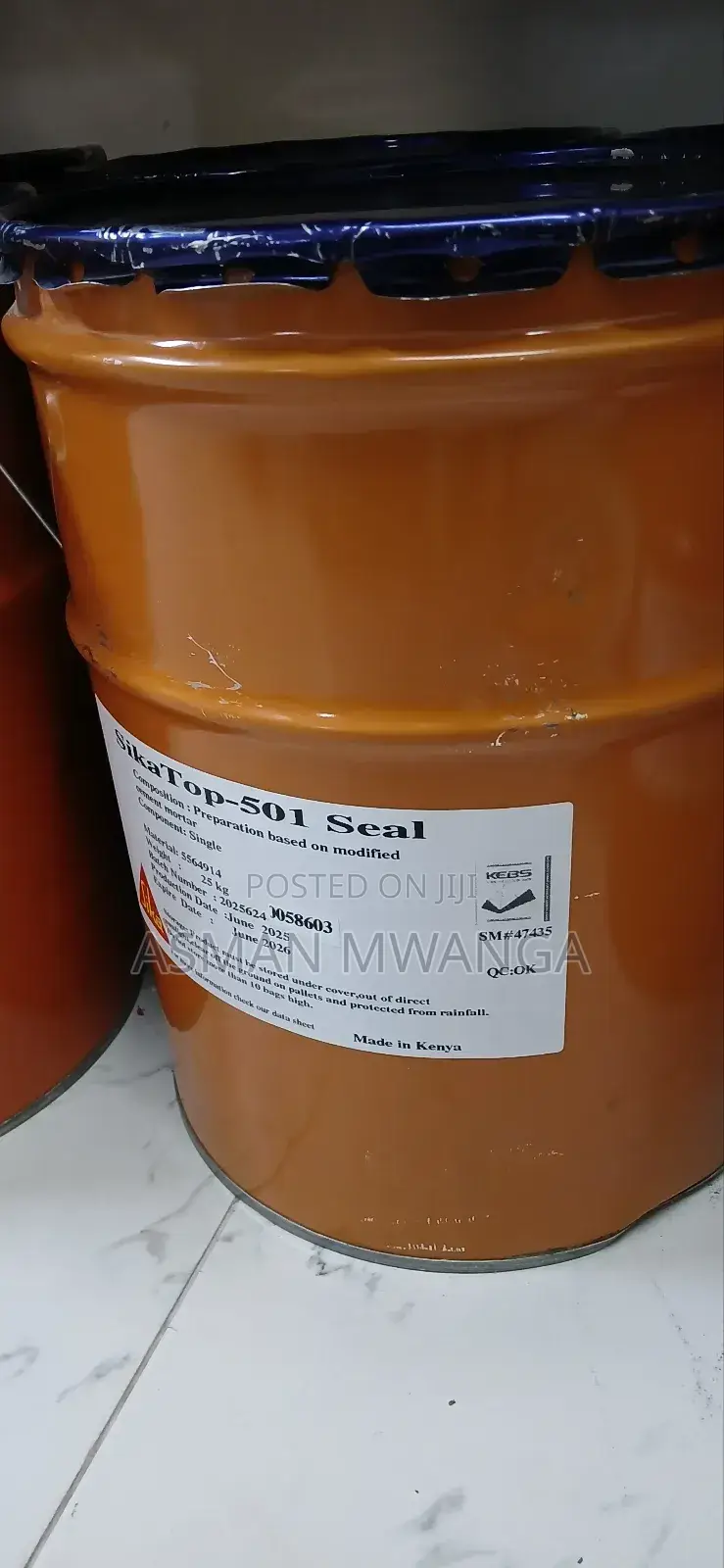 Masterseal 501 for Concrete Tank Waterproofing