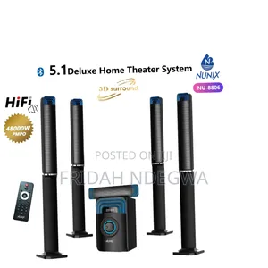 Nunix 5.1 Deluxe Home Theater System Super Music System-Nu -8806