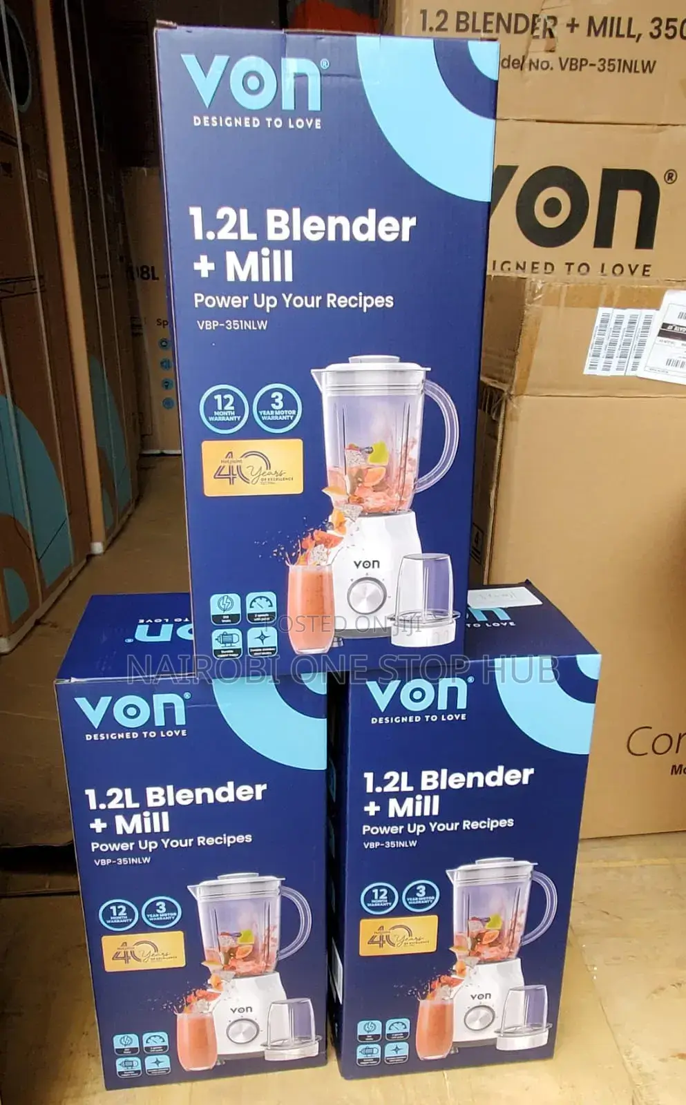 Von 1.2 Litres With Grinder