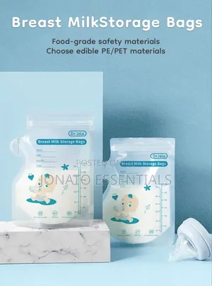 30pc Leakproof Breast Milk Storage Bags, Pre-Sterilized, Bpa Free