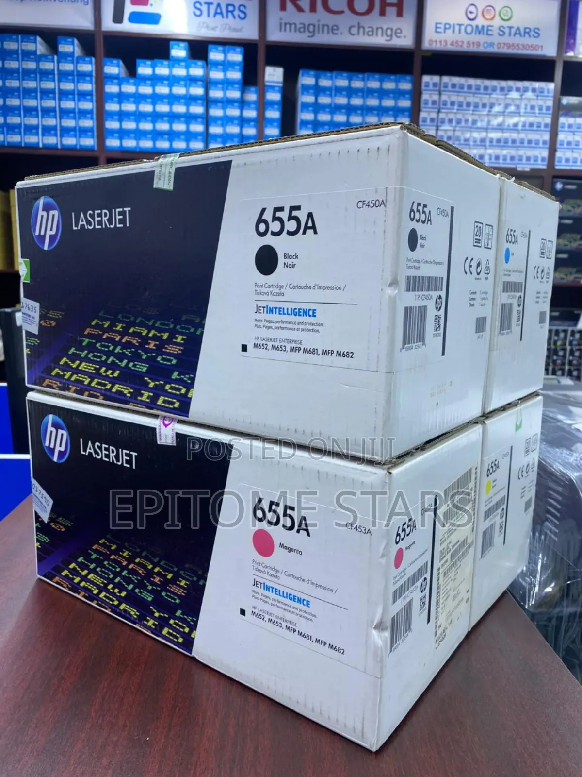 Hp Color Laserjet Enterprise Flow Mfp M681f Toner Hp 655a Yield 12,500