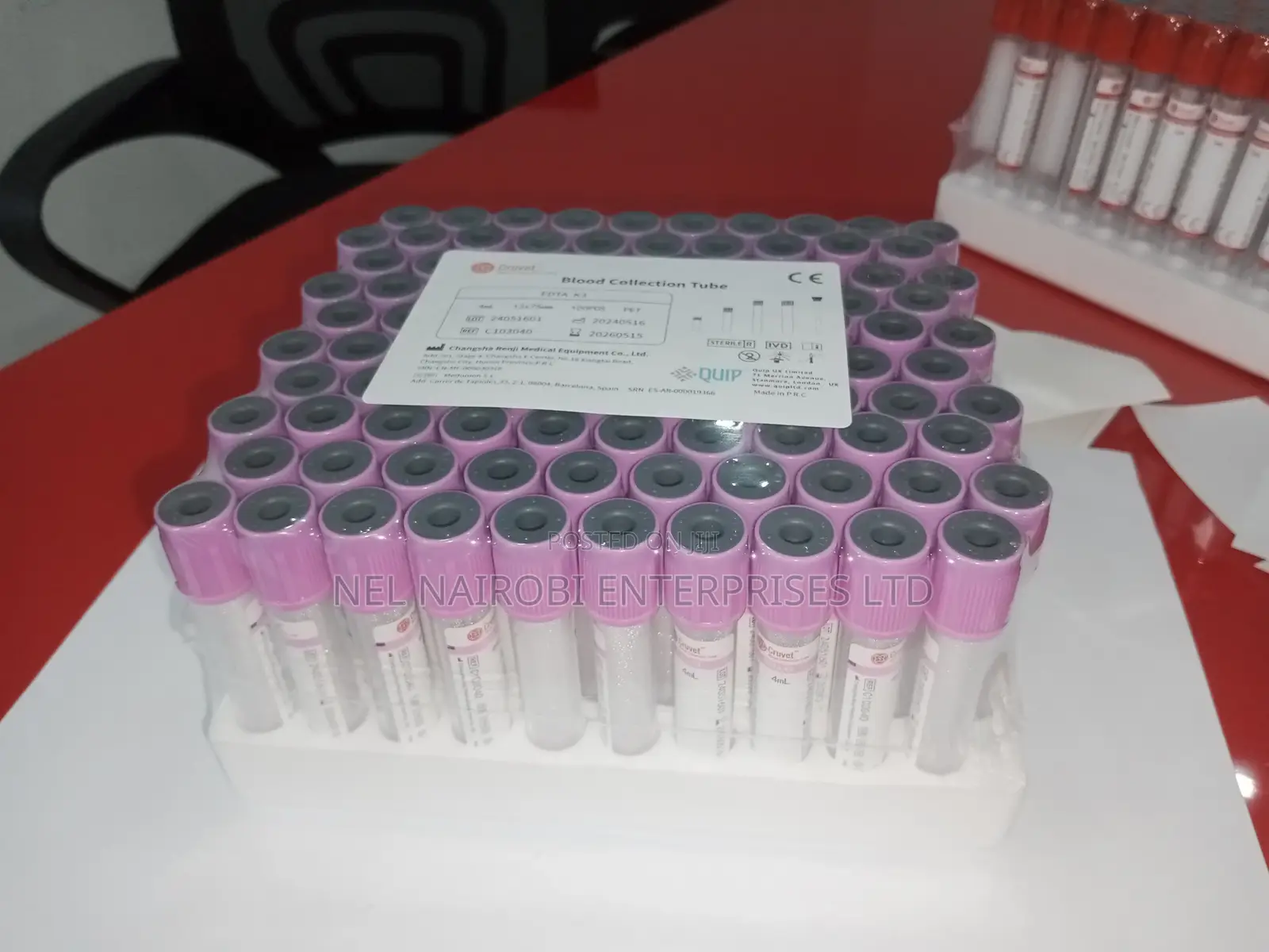 Pet 4ml Blood Collection Tubes Edta 13 X 75mm (100's)