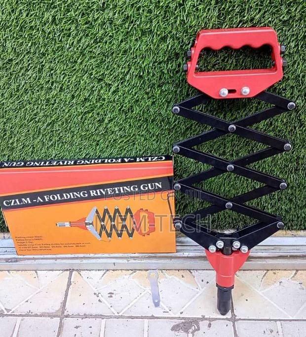 Heavy Duty Red Folding Riveting Gun