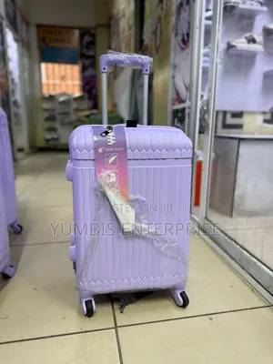 Small Purple Suitcase Height 50cm Rubber Unbreakable