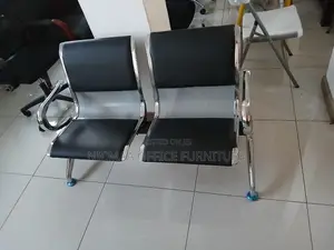 2-Seater Chrome Waiting Bench
