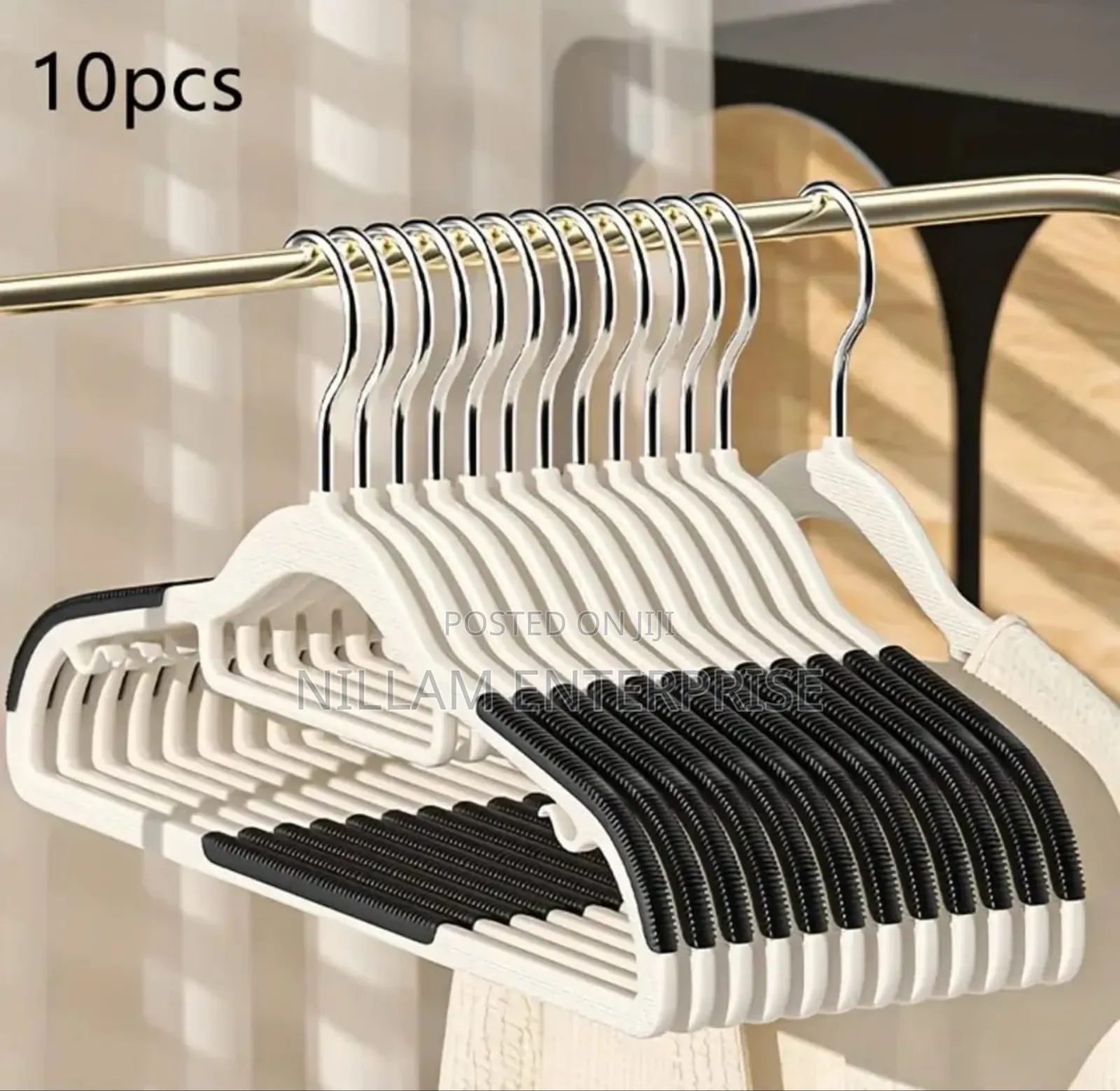 10pcs Abs Clothes Hangers Set