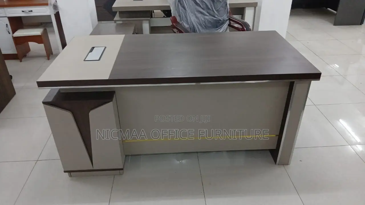 Executive Two-Tone Office Desk
